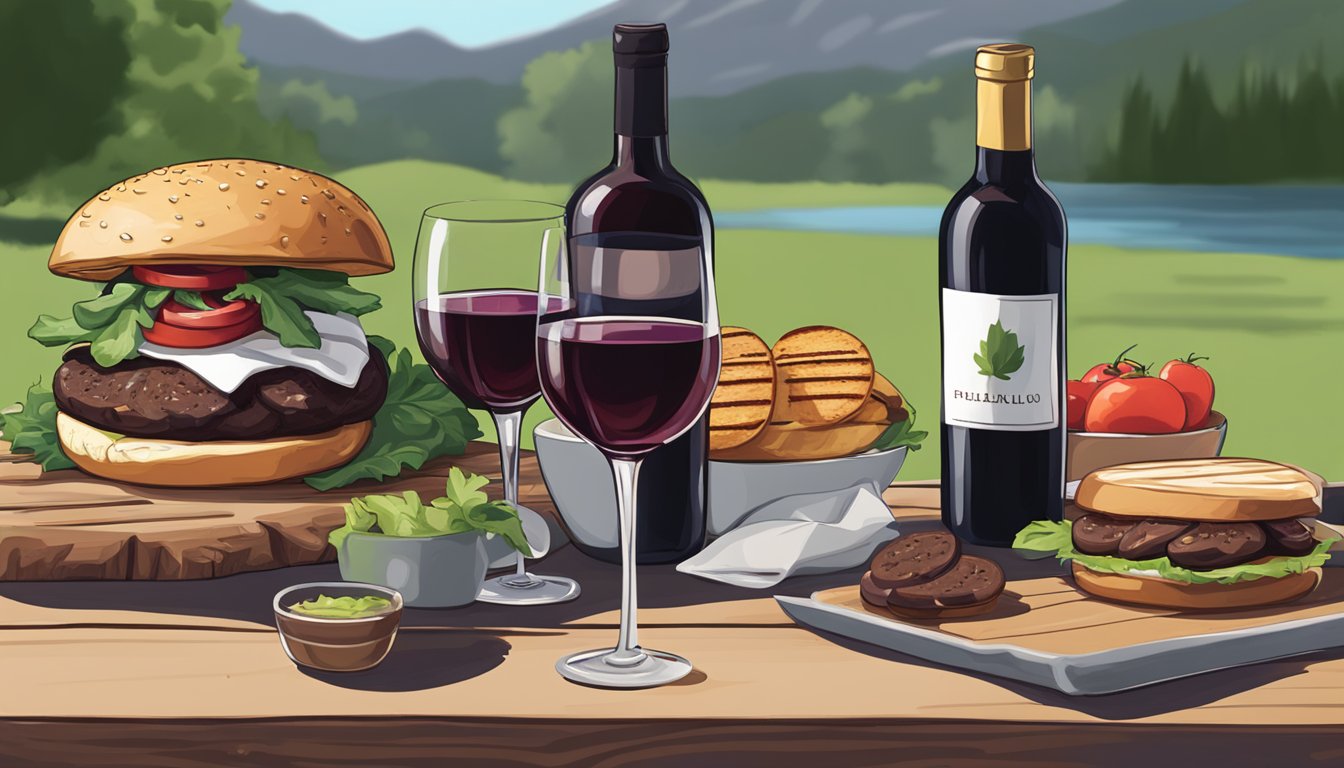 What Wine Goes Well with Grilled Portobello Burgers: Perfect Pairings for Your Plant-Based Feast