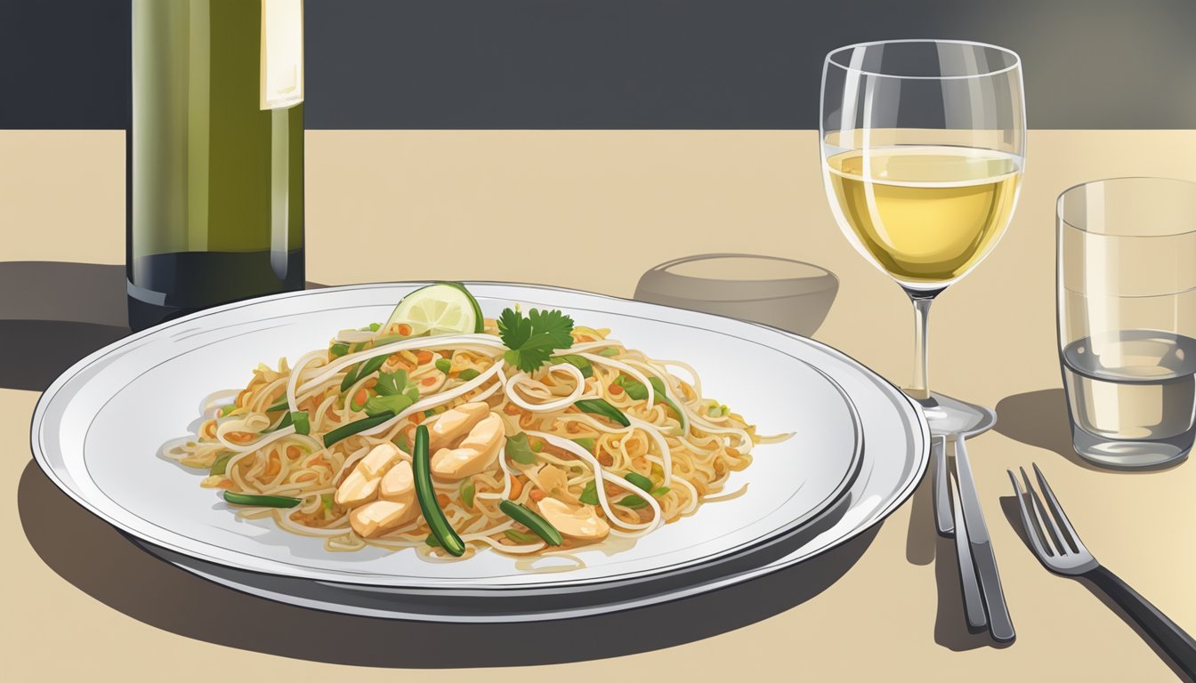 What Wine Goes Well with Chicken Pad Thai: Perfect Pairings for Thai Flavors