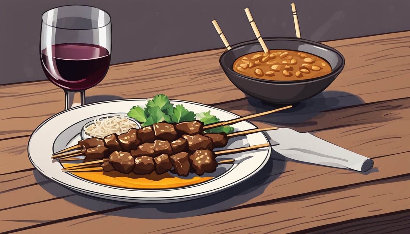 What Wine Goes Well with Beef Satay: Perfect Pairings for This Indonesian Classic