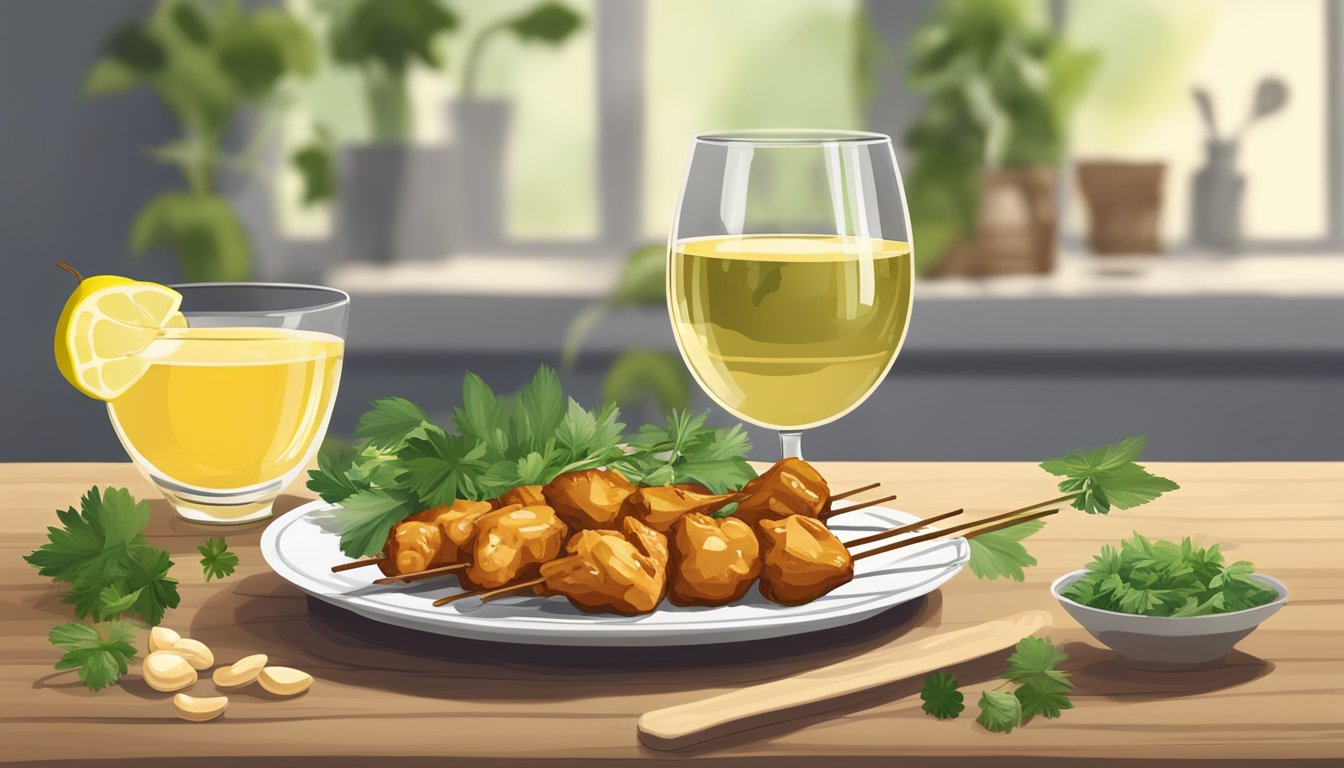 What Wine Goes Well With Chicken Satay: Perfect Pairings for Southeast Asian Flavors